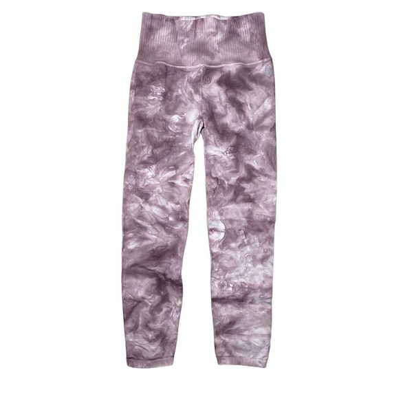 Free People Movement Good Karma Tie-Dye 7/8 Leggings Sugar Plum Purple Size M/L - Picture 3 of 5